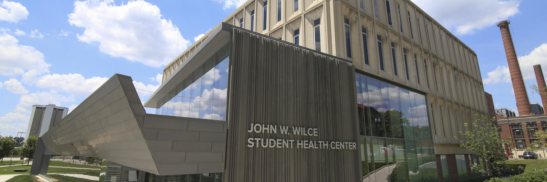front entrance at wilce student health